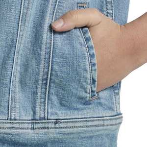 Chaqueta vaquera de alta calidad para mujer, manga larga, informal, largo regular, abrigo de algodón, oversize, con botones, chaquetas vaqueras - Product Image 3