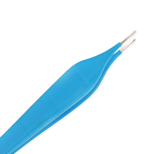 Forceps bipolaires Adson Electrisure 12,7 cm, pointe argentée 0,5 mm 2,0 mm, usage unique, autoclavable, stérile, acier inoxydable, manuel, CE - Product Image 3