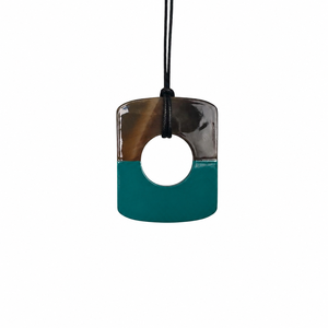 Collier pendentif en corne de buffle écologique personnalisé du Vietnam, tendance, unique, couleur naturelle, plaqué, vente chaude, bijoux de mode pour mariage - Product Image 1
