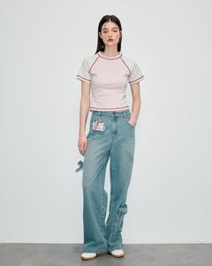 T-shirt Femme Personnalisé en Gros – Imprimé Décontracté Noir et Blanc Contrastant, Coupe Slim, Grandes Tailles - Product Image 2