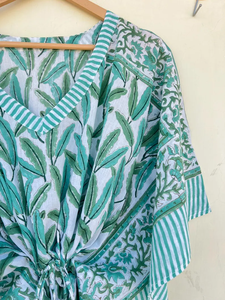 Bata Kimono de Algodón 100% con Estampado de Dibujos Animados para Mujer, Camisón de Verano Hecho a Mano, Cuello en V, Cintura Elástica, Largo Completo/Hasta la Rodilla, ODM, Temporada - Product Image 5