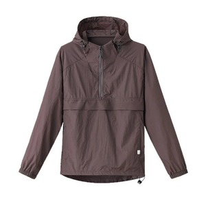 Spring <b>Summer</b> <b>Men</b> Lightweight <b>Jacket</b> Fashion Man Half Zip Sunscreen Hooded Coats <b>Men</b> UPF50+ Windbreaker Waterproof Jack - Product Image 2
