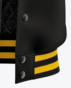 Veste universitaire personnalisée pour hommes et femmes, style baseball, avec fermeture à boutons-pression, manteau bomber universitaire, OEM ODM, vente en gros - Product Image 2