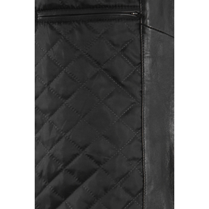 Custom 100% Genuine Lambskin Nappa Leather <b>Jacket</b> Multicolor Back Chevron Stripe Classic Collar Zip Front Casual Leather <b>Jacket</b> - Product Image 6