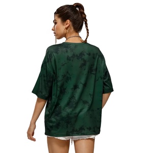 Camiseta Oversize de Manga Corta para Mujer, 100% Algodón, Corte Holgado Informal, OEM ODM, Logotipo Personalizado, Camisetas con Hombros Caídos - Product Image 5