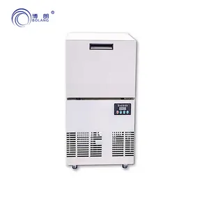 1Ton 40kg/gün otomatik büyük kapasiteli ticari su soğutma buz yapım makinesi hızlı dondurma yüksek verimli küp buz makinesi