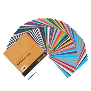 Confezione da 80 Pezzi di Vinile Termotrasferibile 12 X 12 Colori Assortiti Facile da Tagliare Vinile Termoadesivo per Accessori di Giardinaggio 80 Pezzi 12 X 12 - Product Image 2