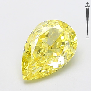 Diamante Cultivado en Laboratorio con Certificación IGI, Corte Pera Modificado de 2.03 CT, Color Amarillo Intenso Fantasía, Claridad VVS2, CVD LG 800633900 para Joyería - Product Image 1