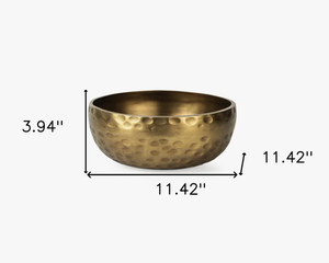 Bol en aluminium doré poli fait main, tendance, moderne, de luxe, résistant à la décoloration, idéal pour la maison et les mariages – Vente chaude - Product Image 5