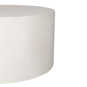 Mesa de Centro Redonda Moderna y Minimalista de GFRC Blanca, Ligera, Móvil, Decorativa para Sala de Estar, Fácil de Limpiar - Product Image 5
