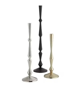 Ensemble de porte-bougies en métal faits à la main, décoration contemporaine pour la maison, éclairage décoratif, accessoires pour hôtel et salon, vente chaude - Product Image 2