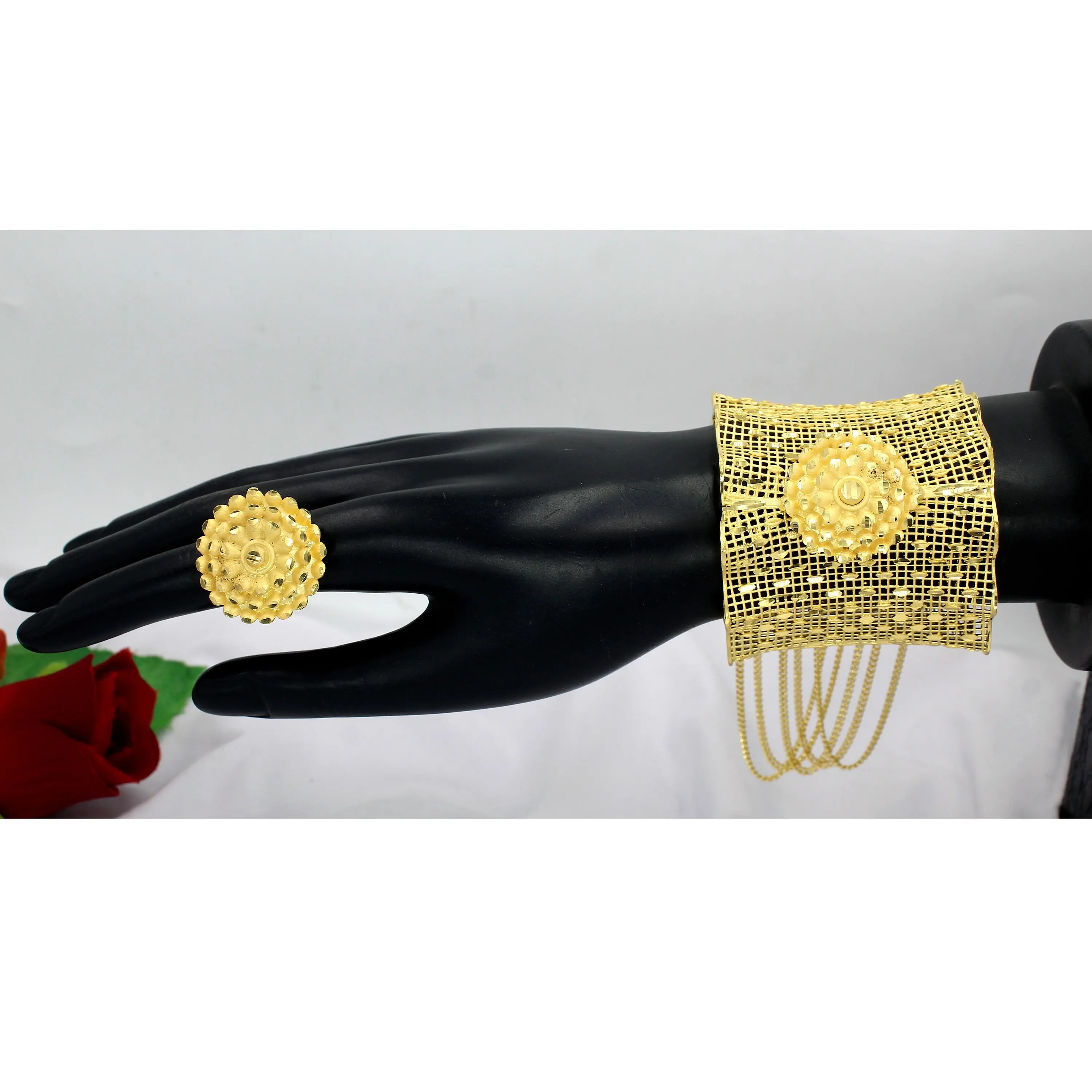 Jewelry Supplies Women Luxury Jewellery gold Plated Bridal Wedding Jewelry Set Bracelet dubai jewelry bracelets