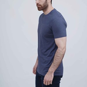 T-shirt pour hommes actifs, manches courtes, col rond, tissu respirant, doux, confortable, pour la salle de sport, l'entraînement, décontracté, mode estivale - Product Image 5