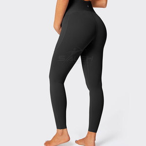 Legging de maternité de bonne qualité avec ceinture élastique, tissu doux et ajustement flexible pour le confort pendant la grossesse et le port quotidien - Product Image 2