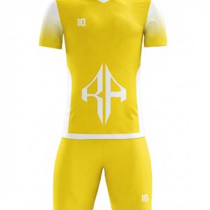 Conjunto de Uniforme de Fútbol para Adultos, Manga Corta para Hombre, con Logotipo Blanco, Cuello en V, 100% Poliéster, Corte Regular, Cierre de Tirantes - Product Image 6