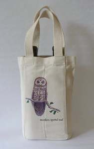 Bolsa de Regalo Reutilizable Resistente de Lona de Algodón Orgánico con Logotipo Personalizado para Botellas de Vino - Product Image 5