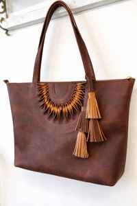 Excellent Quality Durable Women Leather <b>Tote</b> Bag Premium Ladies Handbag for Daily Use Office Available At Competitive Price - Product Image 5