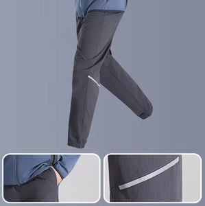 2PCS Men's Quick Dry Running Suit Hooded <b>Jacket</b> & Breathable Pants Gym Fitness Sports Wear Sweat Absorbent Outfit for Running - Product Image 3