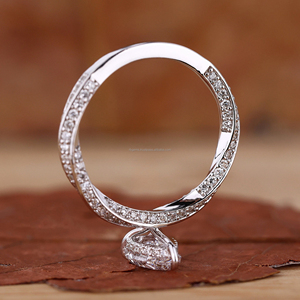 RB Gems IGI Certified Rose Gold Women's Engagement Wedding Religious Prong Set Moissanite Pear Cut <b>Rings</b> - Product Image 4