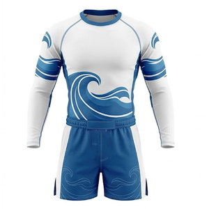 Conjunto Premium de Rashguard y Pantalones Cortos para MMA, Ropa Deportiva de Diseño Personalizado con Tela Flexible para Entrenamiento, Gimnasio y Actividades Físicas - Product Image 1