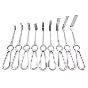 Ensemble de 9 rétracteurs manuels en acier inoxydable de 21 cm à pointe arrondie pour chirurgie, rétracteurs Kocher Langenbeck - Product Image 1