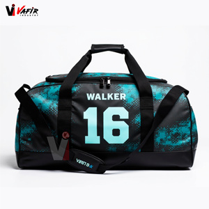 Bolsas de Gimnasio Impermeables de Gran Capacidad con Logotipo Personalizado, Bolsa de Viaje Deportiva de Cuero de Primera Calidad, Bolsa de Deporte Sublimada - Product Image 1