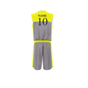 Uniformes de Baloncesto Personalizados para Hombre, Nuevo Diseño, Servicio OEM, Material Transpirable Sublimado, Cuello en V, Sin Mangas, para Entrenamiento - Product Image 6