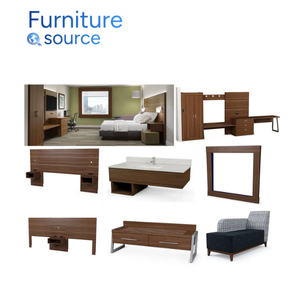Muebles de hotel de tamaño Queen y King personalizados, muebles de madera para el Holiday Inn Express, diseñado por el fabricante - Product Image 1