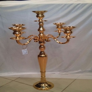 Candelabro Votivo de Metal Dorado Personalizado Más Vendido de Alsa International, Decoración Atractiva para el Hogar, Precio de Mayoreo - Product Image 2