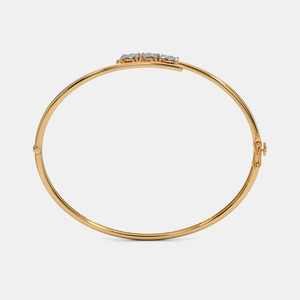Brazalete de Oro con Triple Racimo de Diamantes Cultivados en Laboratorio - Product Image 4