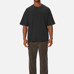 New Style Custom Embroidered Logo <b>Summer</b> Season Boxy Fit <b>Men</b> <b>T</b> <b>Shirts</b> Direct Factory Supplier Boxy Fit <b>Men</b> <b>T</b> <b>Shirt</b> In Low MOQ - Product Image 4