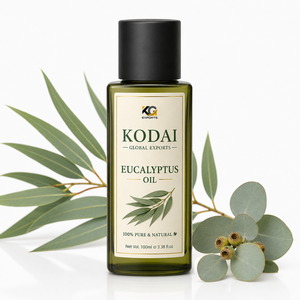 Aceite de Eucalipto Kodai 100ml, Aceite Esencial Herbal Natural Puro para el Cuidado de la Piel - Product Image 1