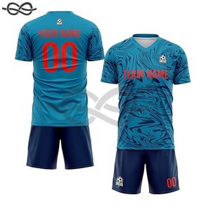 เสื้อฟุตบอลสโมสรใหม่ รุ่นเหย้า/เยือน สำหรับผู้ชาย โลโก้ด้านหน้า ผ้าโพลีเอสเตอร์ 100% แห้งเร็ว คอวี ชุดฟุตบอล - Product Image 6