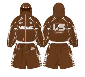 Conjunto de Chaqueta Cortavientos y Pantalones Cortos TAHAD 2026, Personalizado para Mujer, en Poliéster, con Cremallera y Capucha - Product Image 4