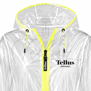 Impermeable 2026 para Mujer, Transpirable, con Capucha, Color Transparente, Largo, Resistente al Viento - Product Image 3