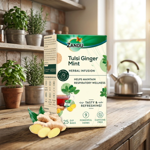 Tulsi <b>ginger</b> <b>mint</b> herbal extract liquid wild cultivation bottle ayurvedic wellness refreshing tonic natural therapy holistic car - Product Image 4