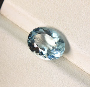 พลอยอัญมณีหลวมสีอะความารีน5X3ตัดวงรี6X4 7X5 9X7 8X6คุณภาพเกรด AAA 10X8มม. - Product Image 4