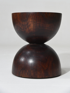 Table basse en bois minimaliste, faite à la main, mobilier moderne pour salon, base en bois massif, design rond - Product Image 6