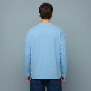 เสื้อยืดแขนยาวลำลองผู้ชาย เสื้อผ้ากีฬา ทรงโอเวอร์ไซส์ 230GSM คอกลม ทรงหลวม คุณภาพสูง เสื้อยืดวิ่งออกกำลังกาย - Product Image 2