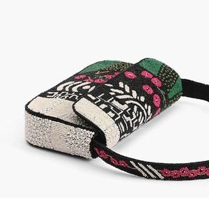 Bolso bandolera azul con cuentas florales, elegante accesorio de moda, bolso de mano para la noche, para mujeres modernas, uso diario y eventos. - Product Image 4
