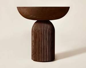 Table d'appoint décorative en bois, rehaussant la décoration du salon et de la chambre, avec un charme naturel du bois et un plateau plat fonctionnel - Product Image 2