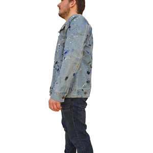 Chaqueta Vaquera Casual Vintage Personalizada Nueva de Gran Venta con Capucha, Diseño Desgastado, Lavado Ácido y Ecológica - Product Image 5