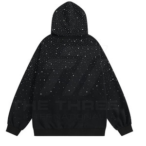 Sudadera con Capucha de Moda Casual para Hombre con Pedrería, 100% Algodón, Transpirable, Ecológica, Diseño Premium, Tela Suave, Ropa Urbana - Product Image 2