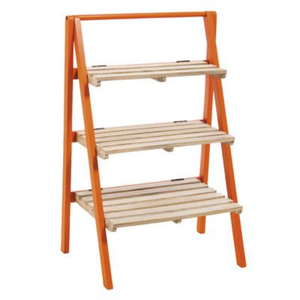 Support à plantes en bois pliable pour intérieur et extérieur, étagère de présentation pour pots de fleurs, économiseur d'espace, support de jardin pour plantes en pot, meilleur prix - Product Image 5