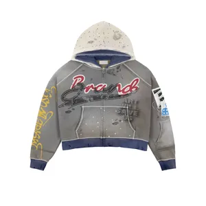 Unisex Streetwear Tracksuit Full <b>Zip</b> Hooded Jacket With Drawstring Pant Red Yellow Green Sublimation Print Loose Fit Autumn Wear - Product Image 4