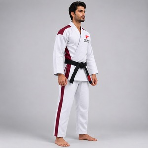 Uniforme de karaté moderne conçu avec un matériau respirant, des coutures solides, une coupe confortable et des performances durables. Uniformes de karaté. - Product Image 4