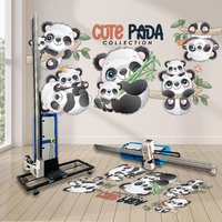 Impresora de inyección de tinta XBH 3D 2 en 1, máquina de pintura vertical para paredes y suelos con cabezal de impresión TX800 para tinta UV para interiores y exteriores