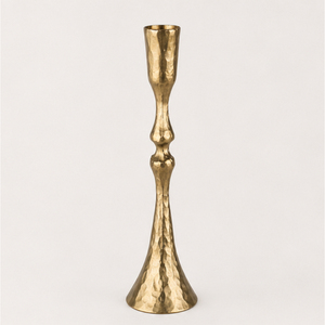 Antique Brass Taper Candle Holders Set of 3 Minimalist Gold Candlestick Stands for Wedding <b>Table</b> Centerpieces Living Room - Product Image 1