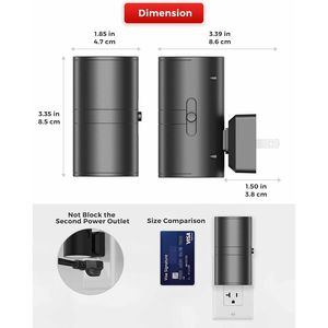Luz Nocturna LED Roja Regulable con Sensor de Luz, Enchufe de Pared, Luz para Dormir - Product Image 2