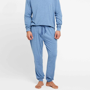 Ensemble de pyjama en polaire à manches longues pour homme, vêtements de nuit chauds pour l'hiver, deux pièces, vêtements de détente doux, vêtements de maison confortables avec taille élastique - Product Image 5